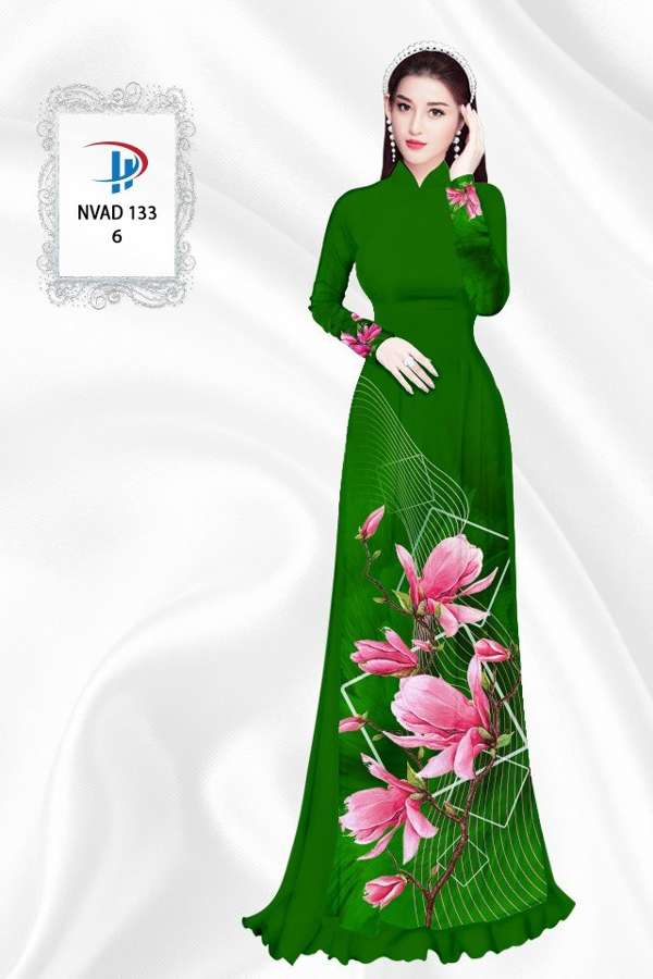 Vải Áo Dài Hoa In 3D AD NVAD133 61